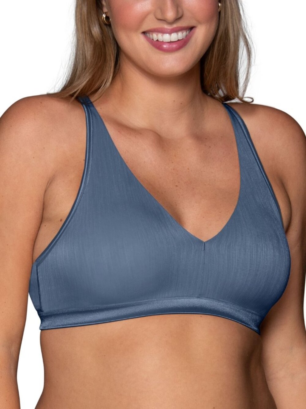 #2335 Vanity Fair Women Illumination Wireless Bralette 72108 - Blue Harbor